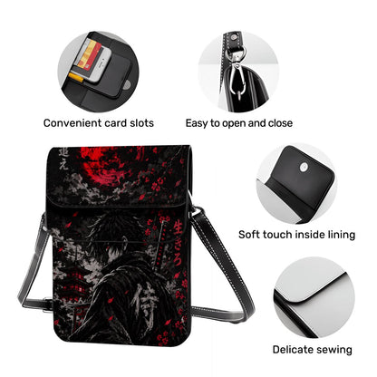Leather Cell Phone Purse With Shoulder strap