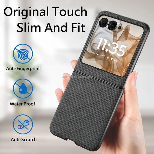 Leather Personalized Tough Blank New Luxury Rugged Sublimation Cheapest Mobile Phone Cover Case for Motorola Razr 50 Ultra