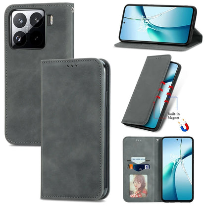 PU Flip Leather case Card Slots Phone Cover for Xiaomi 15/15 Pro/14T/14 Pro, for Redmi Note 14 Wallet Leather case