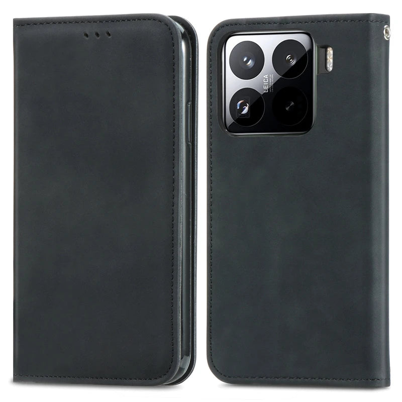 PU Flip Leather case Card Slots Phone Cover for Xiaomi 15/15 Pro/14T/14 Pro, for Redmi Note 14 Wallet Leather case