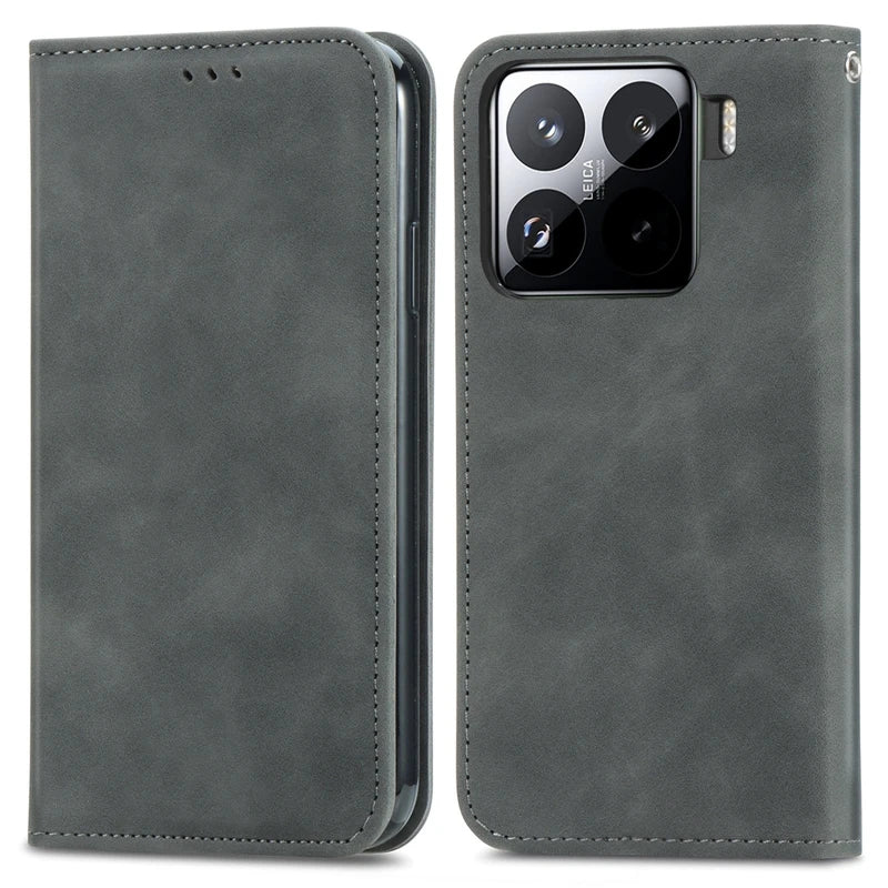 PU Flip Leather case Card Slots Phone Cover for Xiaomi 15/15 Pro/14T/14 Pro, for Redmi Note 14 Wallet Leather case