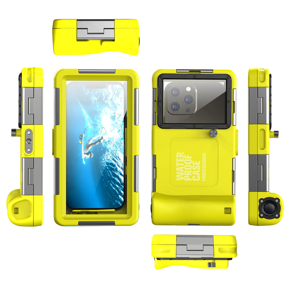 Multi-Functional, Durable, Waterproof, 15m/50ft, Universal 6.9 Inch Waterproof Phone Case, IP68, Professional Diving Photography