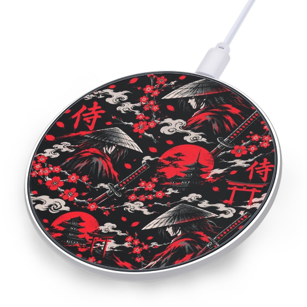 Wireless Charger Samurai Cherry Blossom Eclipse