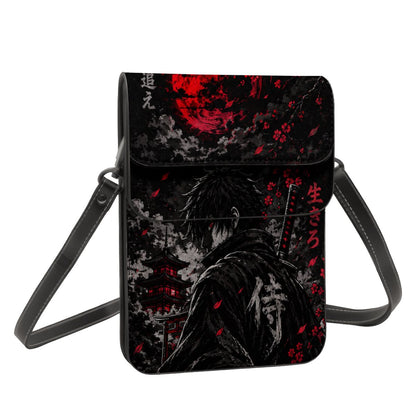 Leather Cell Phone Purse With Shoulder strap