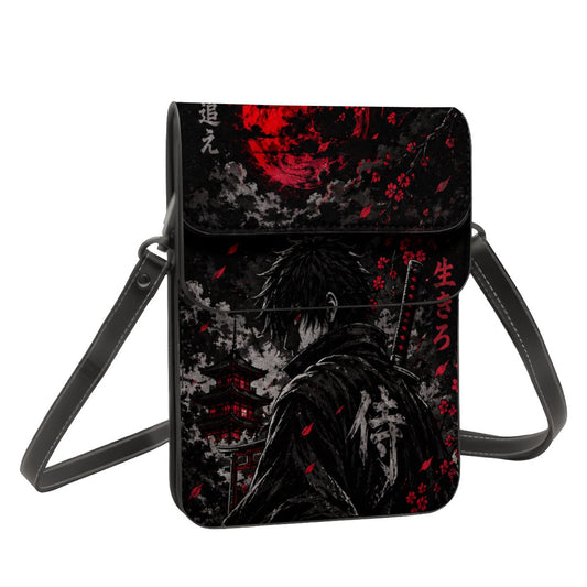Leather Cell Phone Purse With Shoulder strap